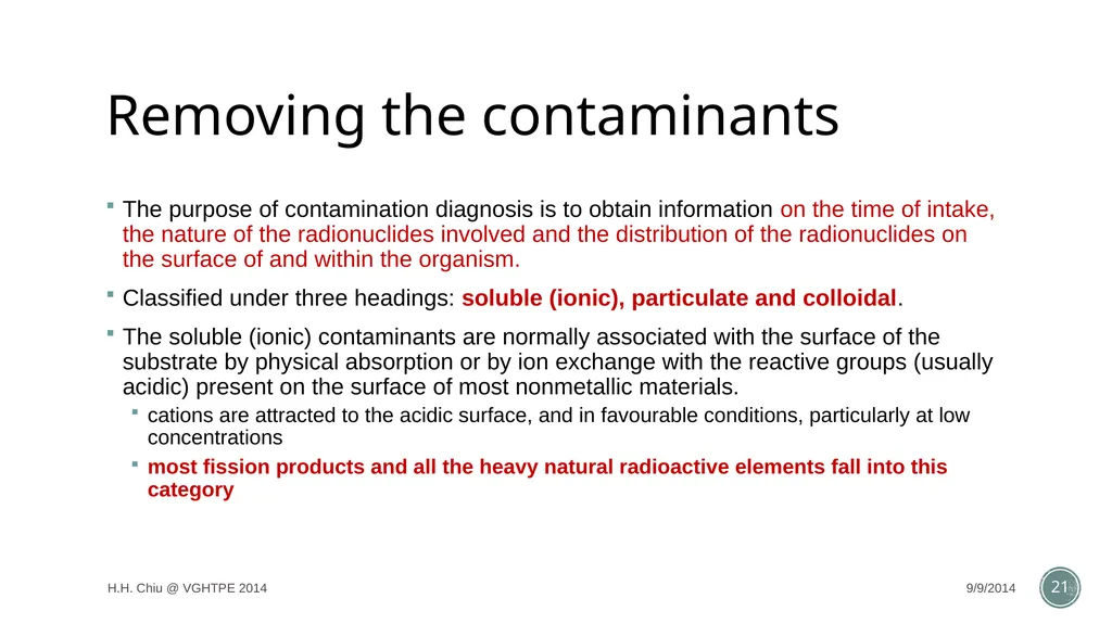 Radiation accidents and their managements Intern - slide 21 of 35