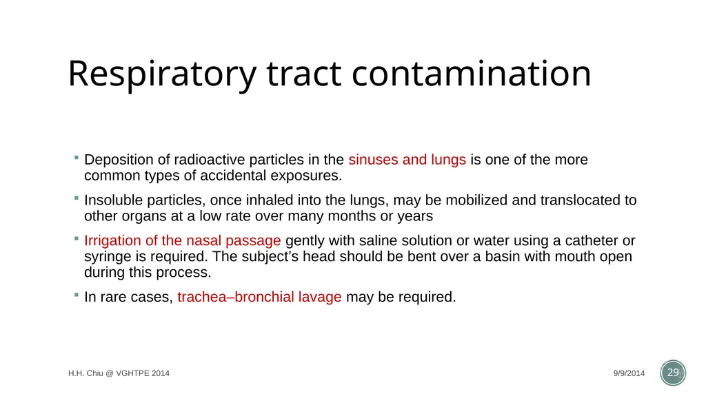 Radiation accidents and their managements Intern - slide 29 of 35