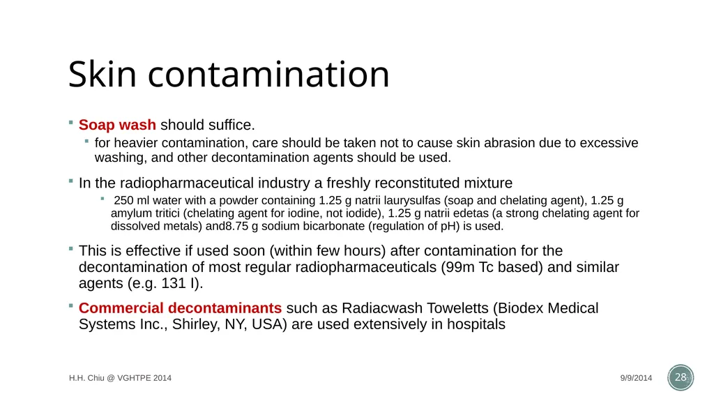 Radiation accidents and their managements Intern - slide 28 of 35