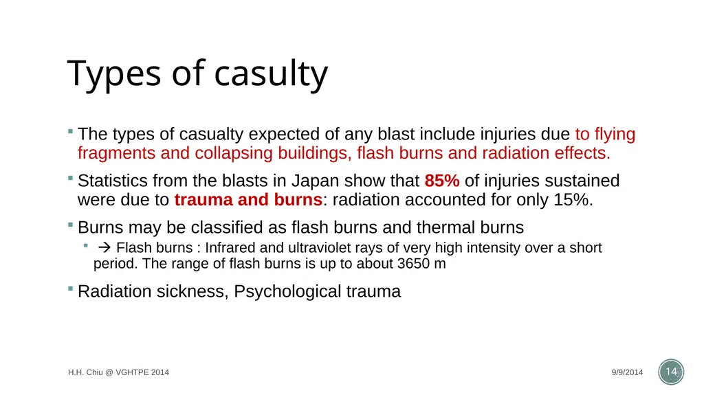 Radiation accidents and their managements Intern - slide 14 of 35