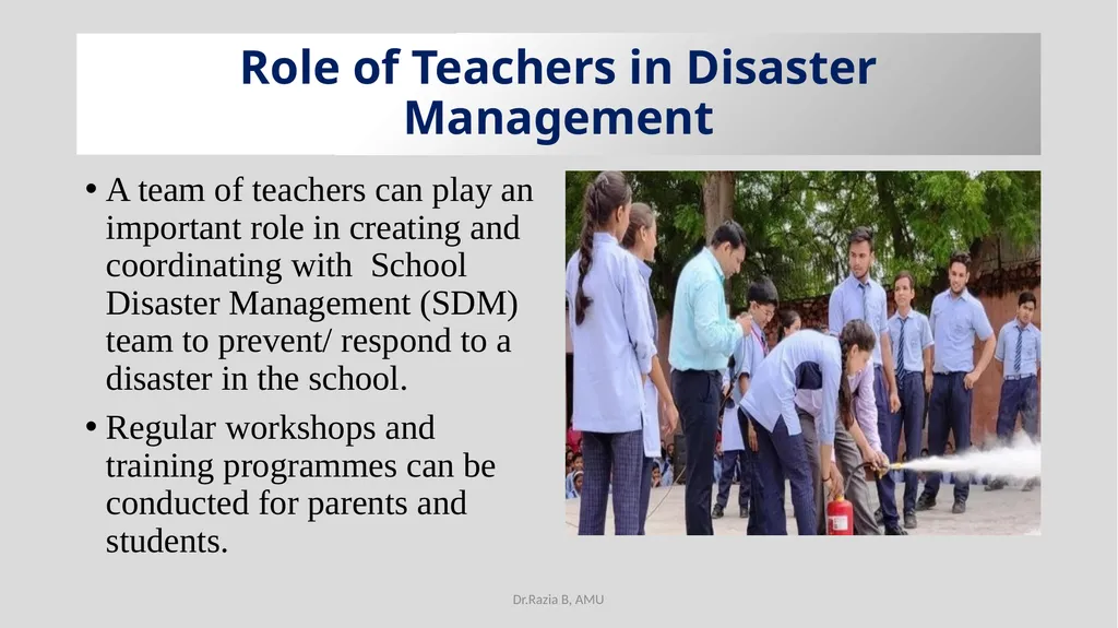 Environmental Education EDU 211 Topic-Disaster - slide 27 of 30