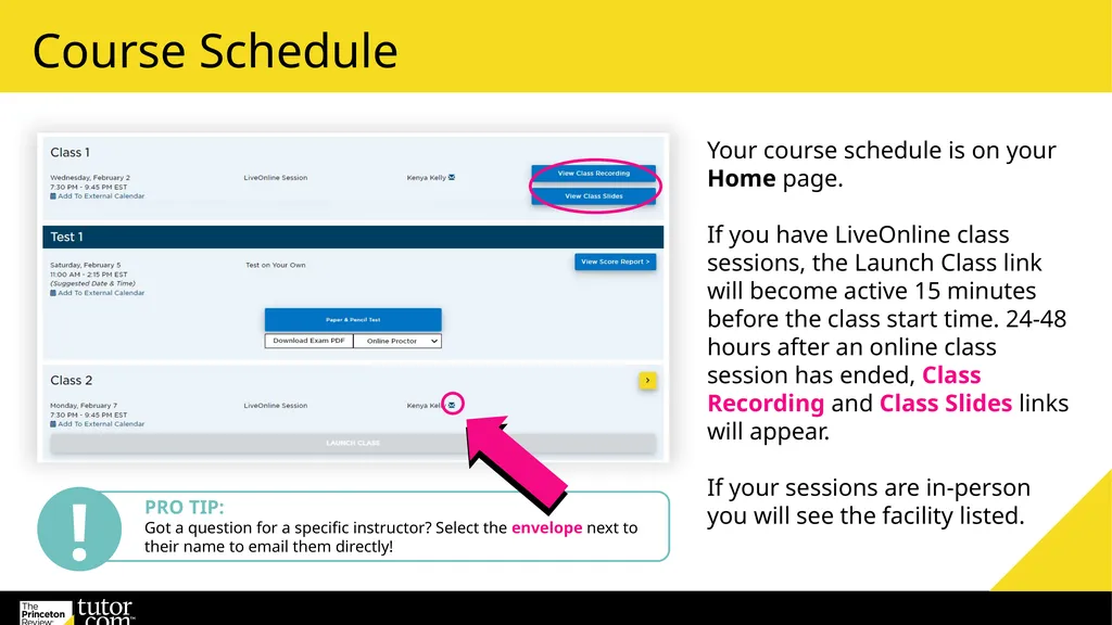 Guide to Your Student Portal You are enrolled into - slide 5 of 10