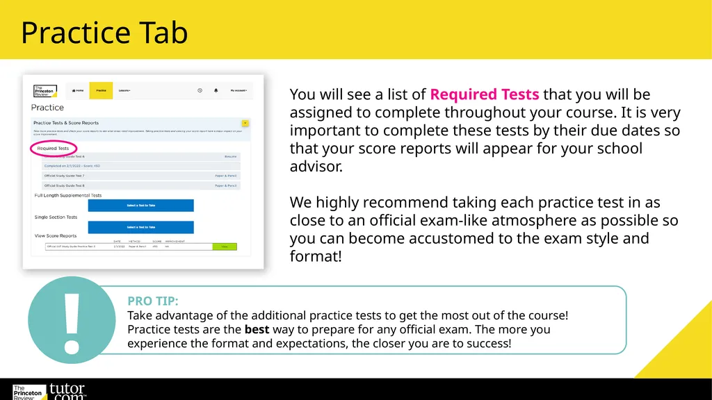 Guide to Your Student Portal You are enrolled into - slide 8 of 10