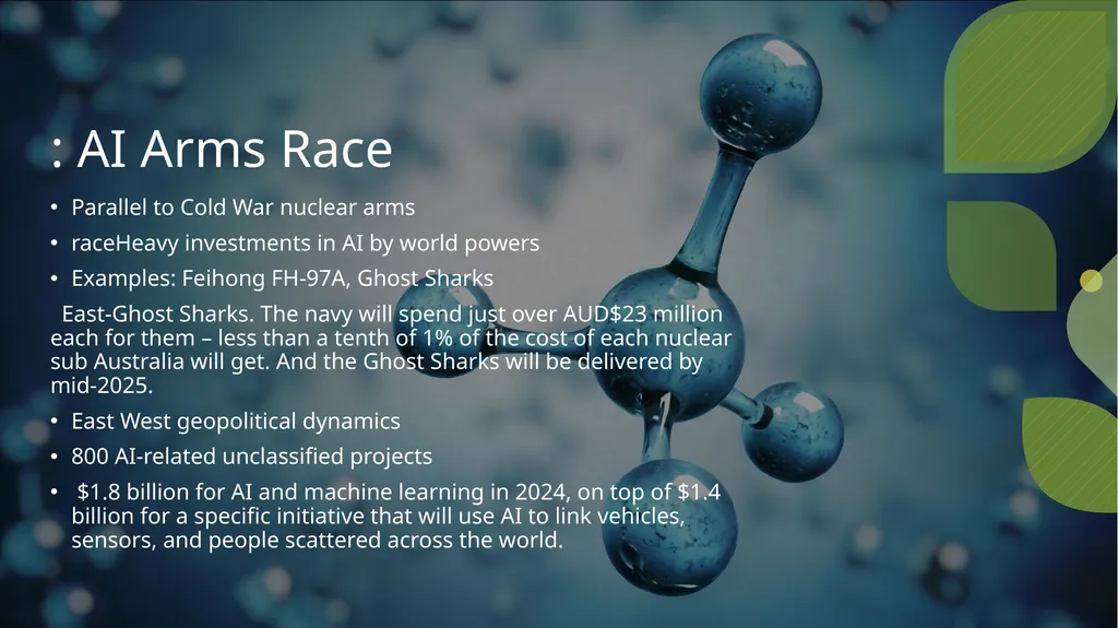 AI and Global Security DynamicsNavigating the - slide 3 of 9