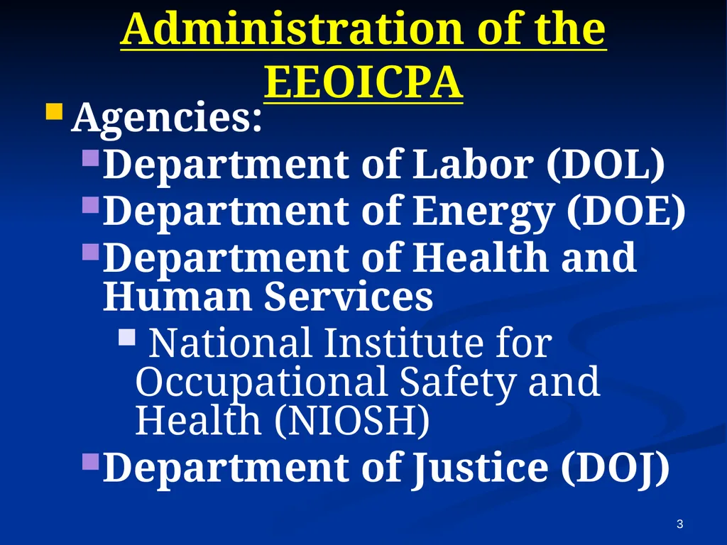 Energy Employees Occupational Illness Compensation - slide 3 of 26