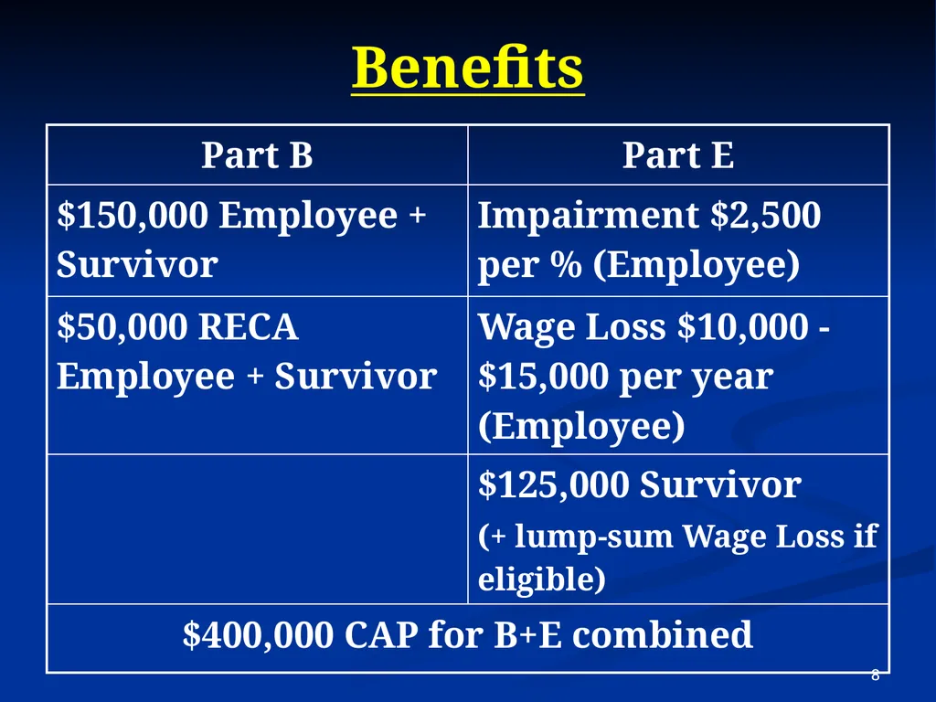 Energy Employees Occupational Illness Compensation - slide 8 of 26