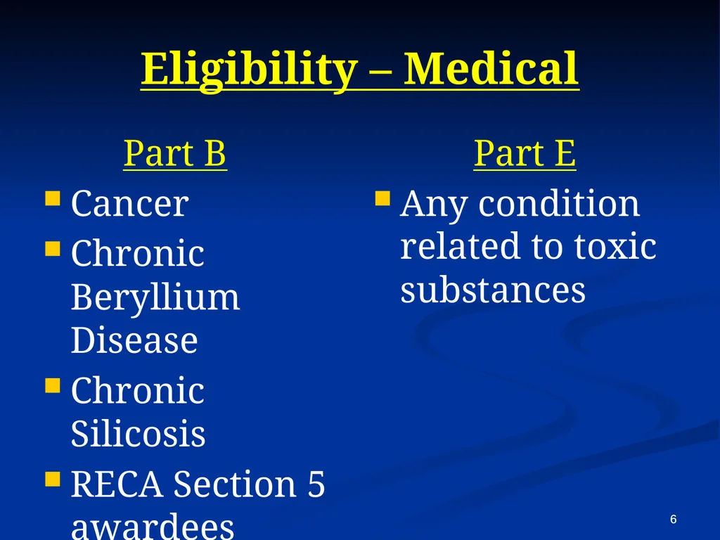 Energy Employees Occupational Illness Compensation - slide 6 of 26