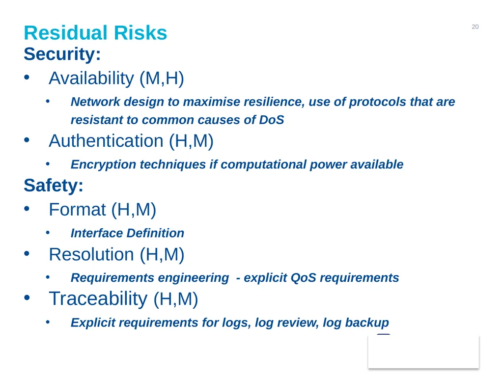 Combining Data Safety and Cyber Security: An - slide 20 of 22