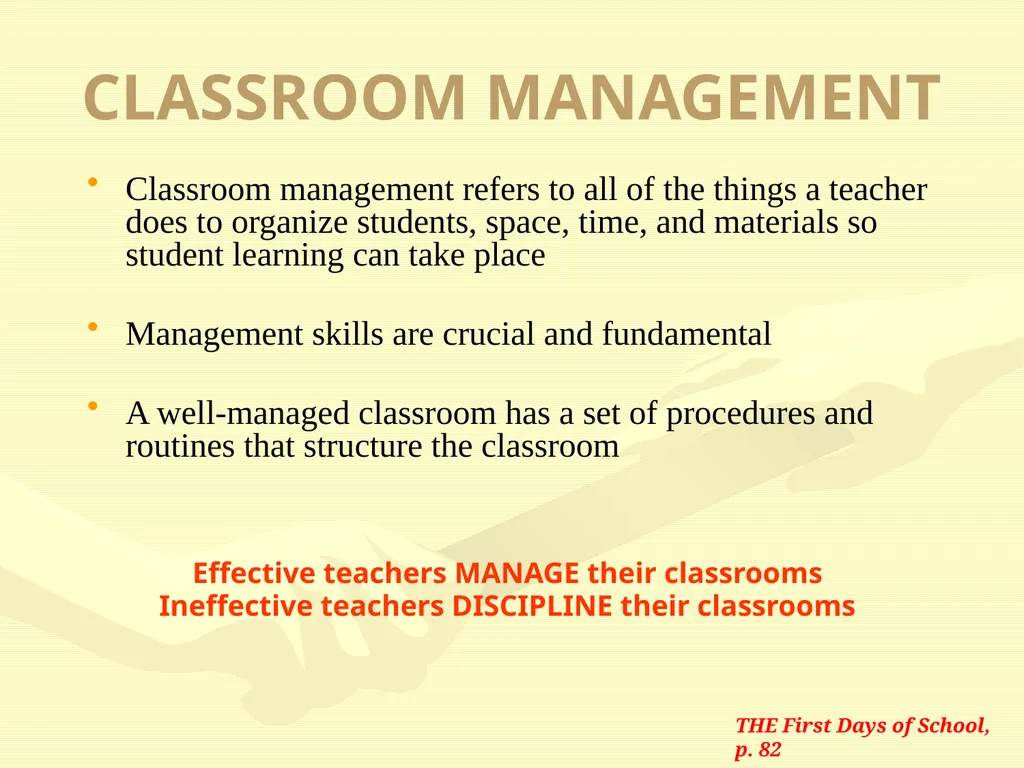 CLASSROOM MANAGEMENT WORKSHOP Joshua Independent - slide 5 of 27