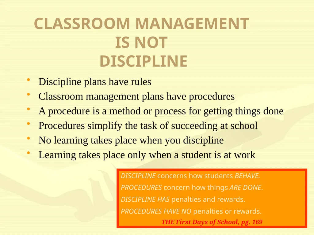 CLASSROOM MANAGEMENT WORKSHOP Joshua Independent - slide 12 of 27