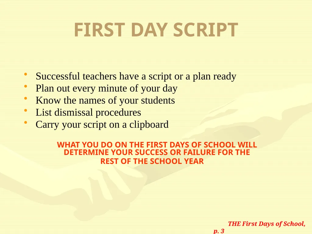 CLASSROOM MANAGEMENT WORKSHOP Joshua Independent - slide 9 of 27