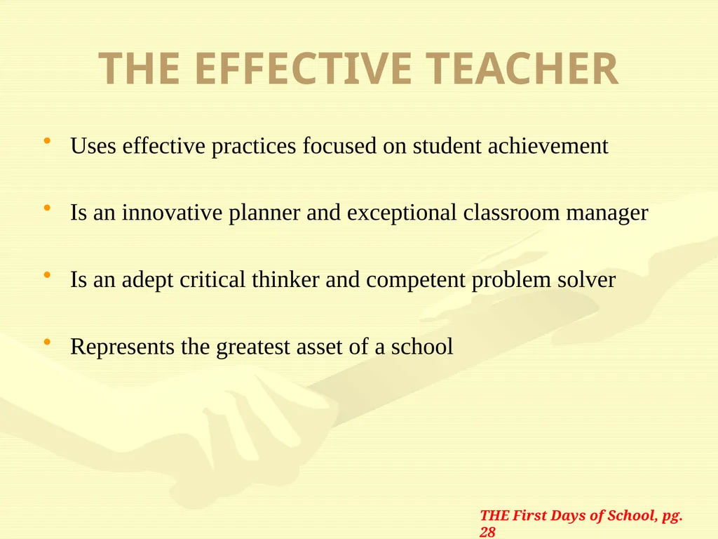 CLASSROOM MANAGEMENT WORKSHOP Joshua Independent - slide 19 of 27