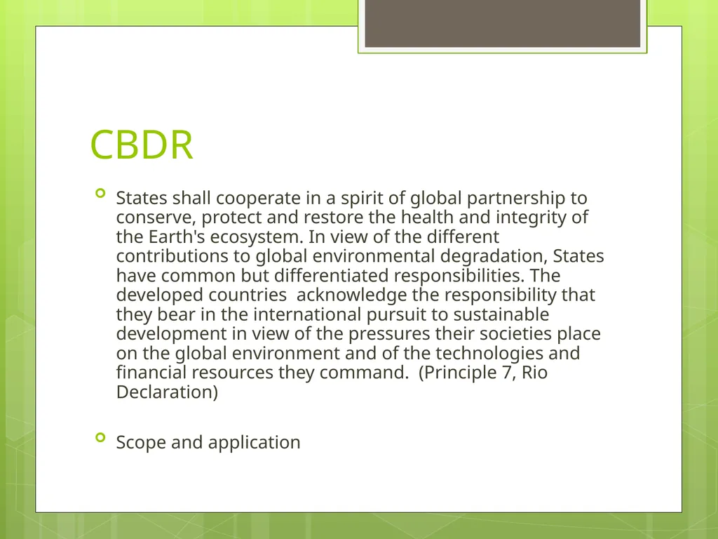 International Environmental Law: Overview 1 April - slide 12 of 19