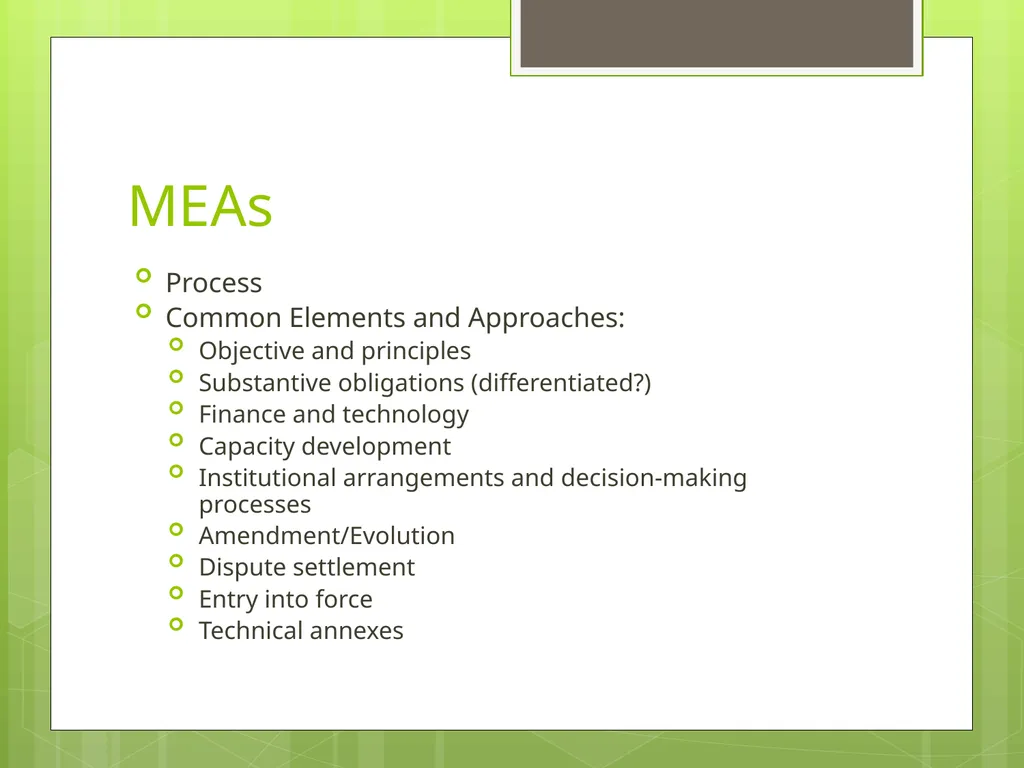 International Environmental Law: Overview 1 April - slide 14 of 19