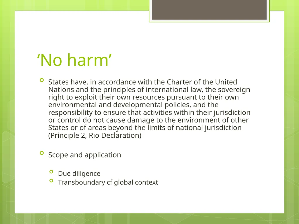 International Environmental Law: Overview 1 April - slide 8 of 19