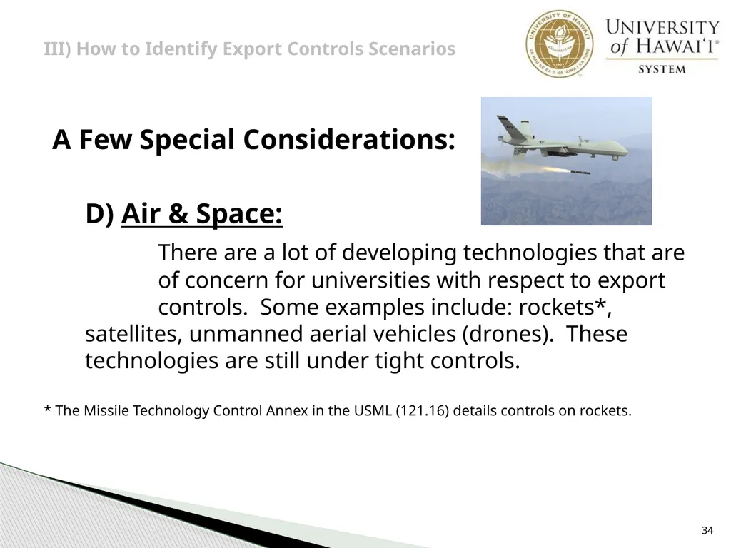 Export Controls UH Office of Export Controls (OEC) - slide 34 of 72