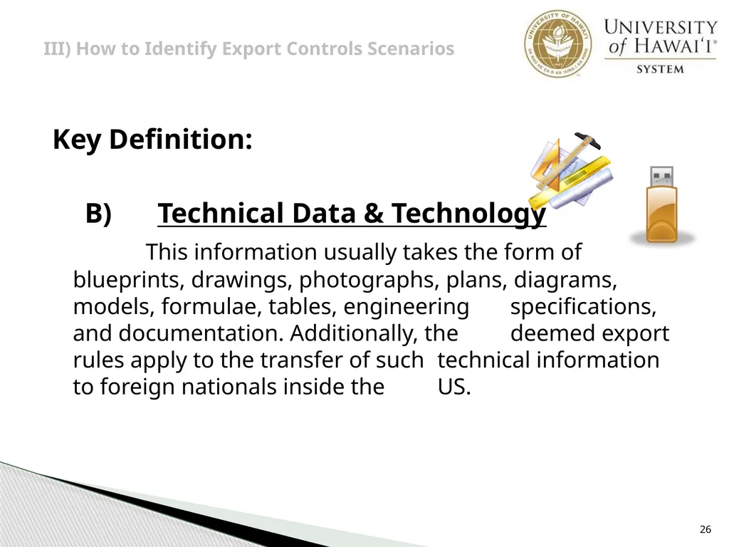 Export Controls UH Office of Export Controls (OEC) - slide 26 of 72