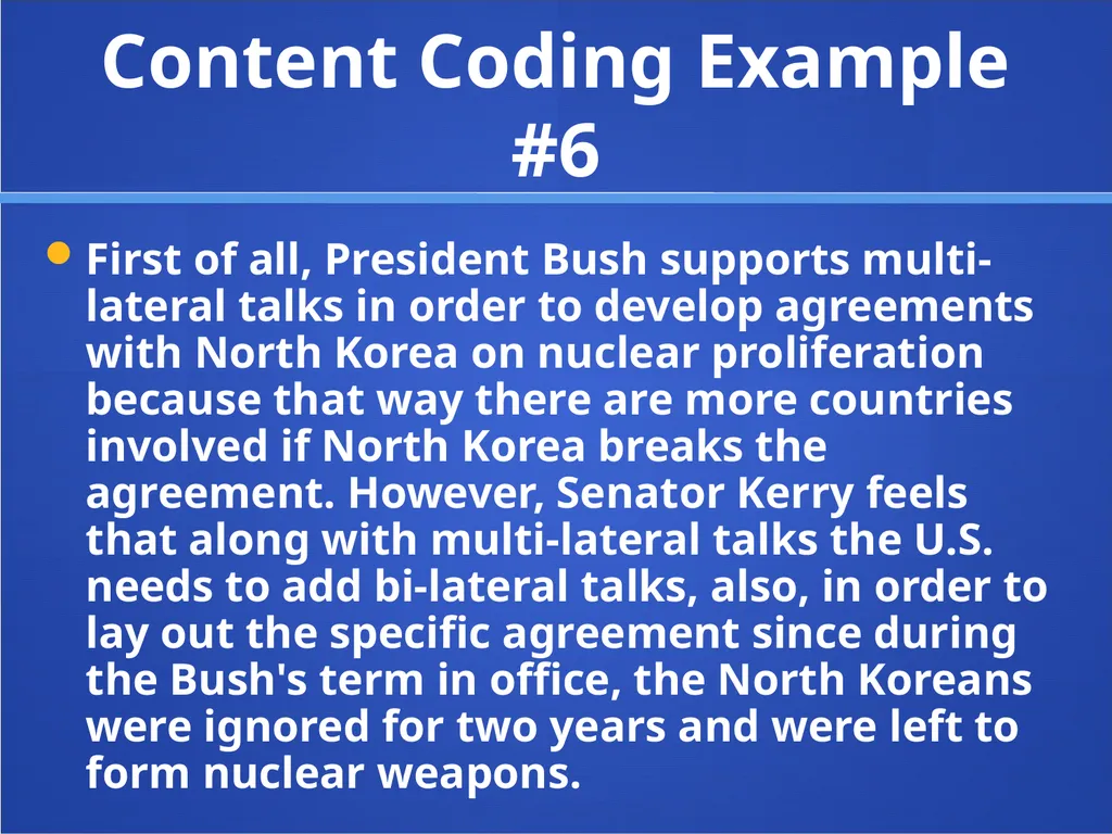 Content Analysis Content Analysis Study of a - slide 15 of 24