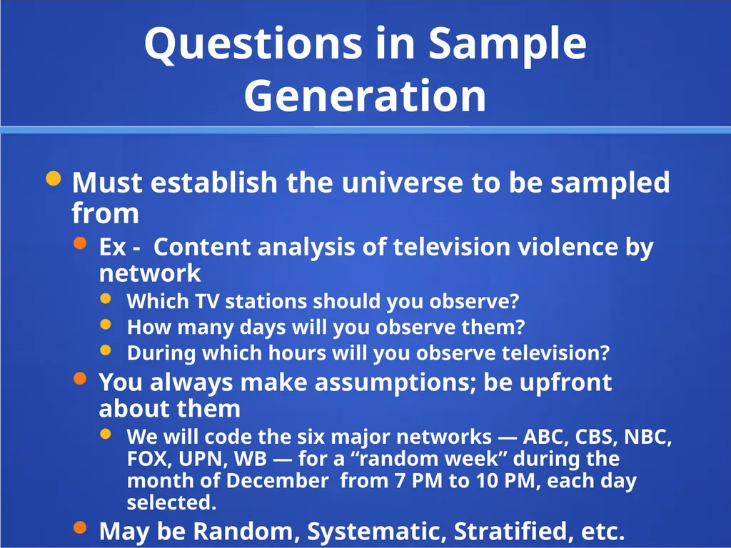 Content Analysis Content Analysis Study of a - slide 5 of 24