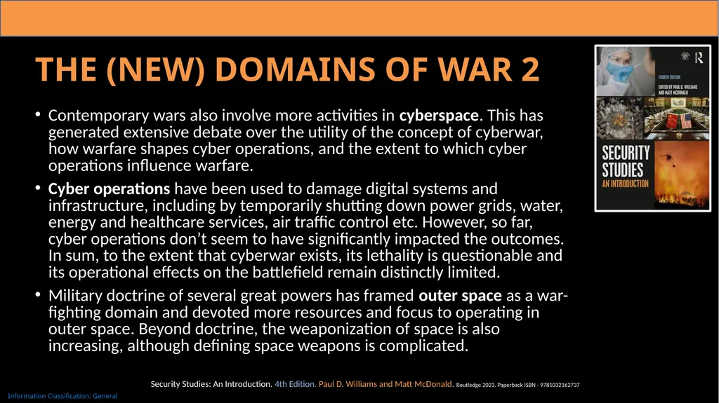 Chapter 12: War Security studies cannot afford to - slide 10 of 12