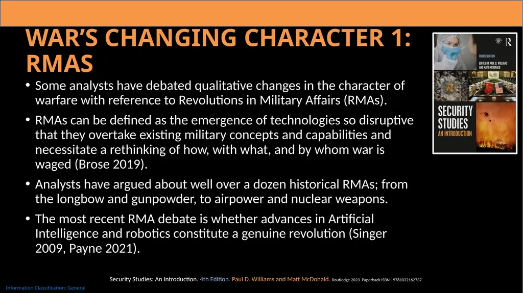 Chapter 12: War Security studies cannot afford to - slide 7 of 12