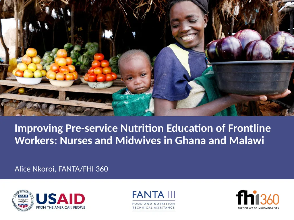 Alice Nkoroi BSc, MS Country Project Manager Food - slide 2 of 16