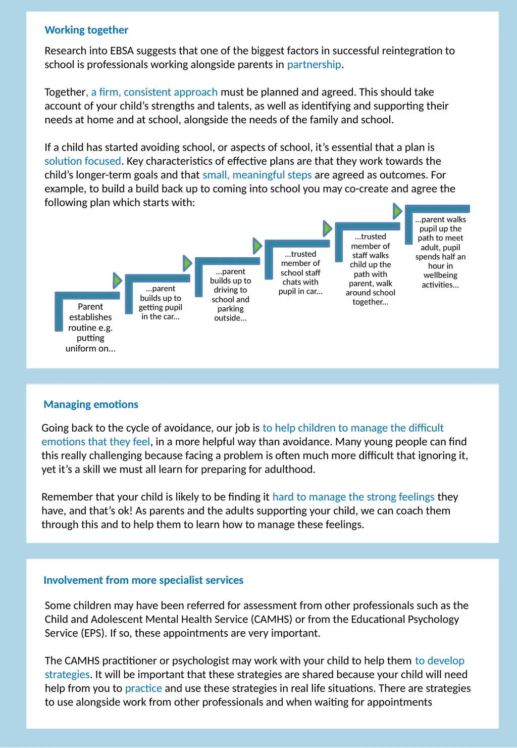 Emotionally Based School Avoidance Information for - slide 3 of 4