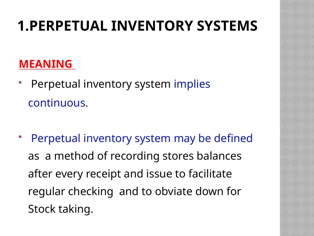 INVENTORY CONTROL Reena Vincent Professor JMCON - slide 72 of 78