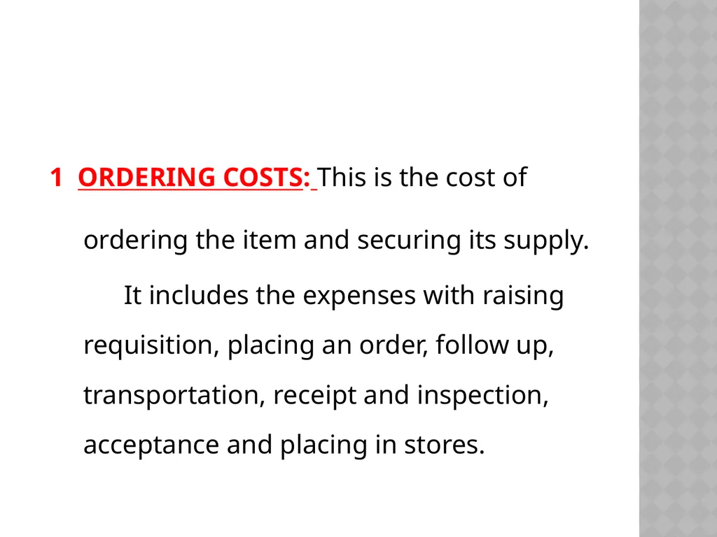 INVENTORY CONTROL Reena Vincent Professor JMCON - slide 65 of 78