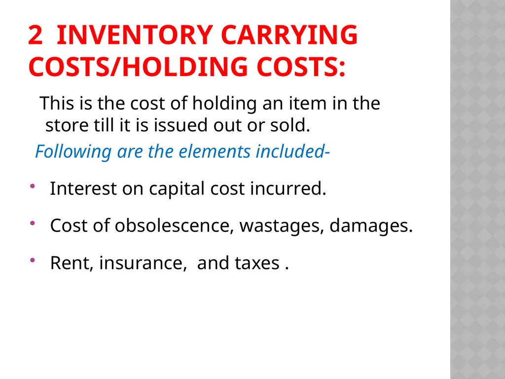 INVENTORY CONTROL Reena Vincent Professor JMCON - slide 66 of 78