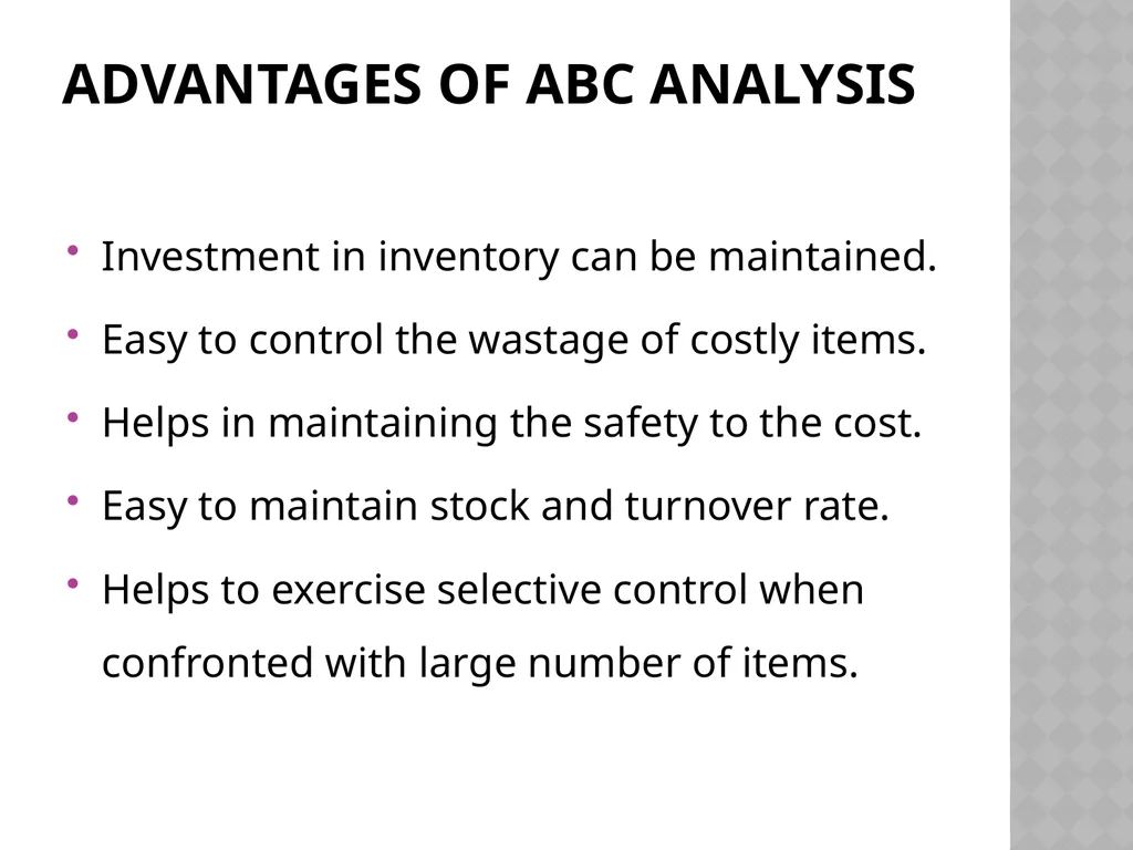 INVENTORY CONTROL Reena Vincent Professor JMCON - slide 36 of 78
