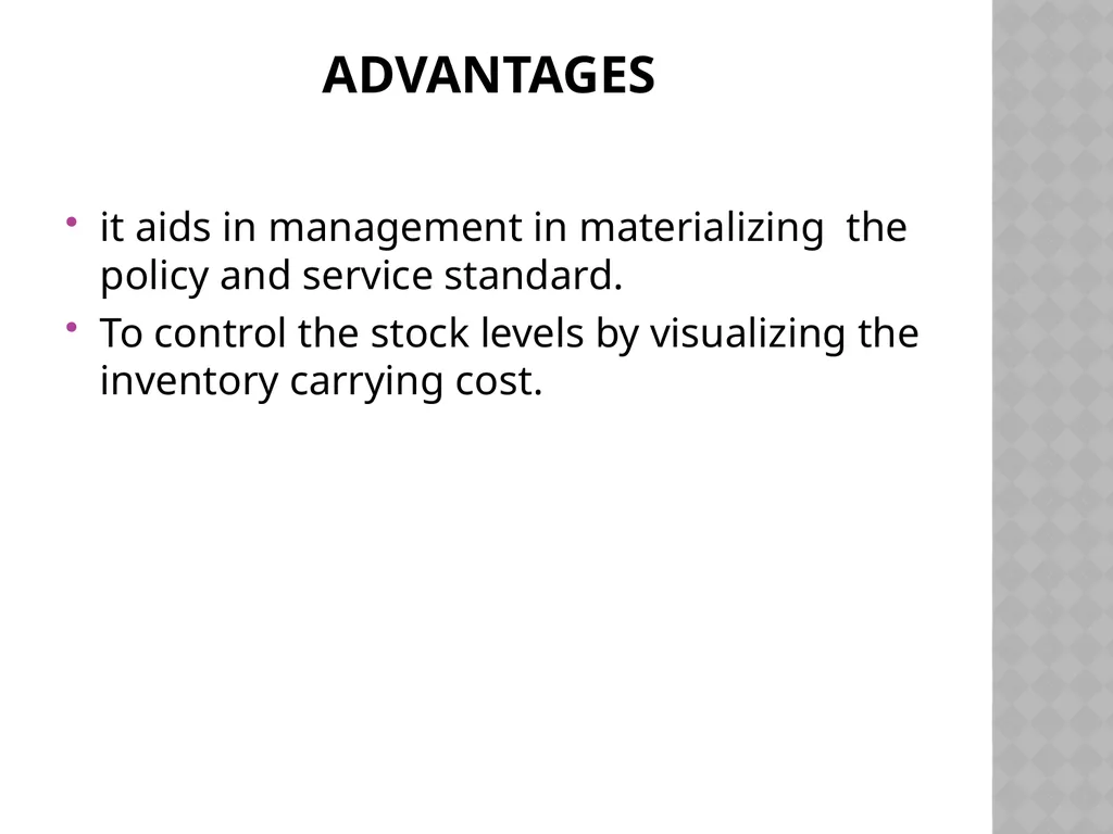 INVENTORY CONTROL Reena Vincent Professor JMCON - slide 48 of 78
