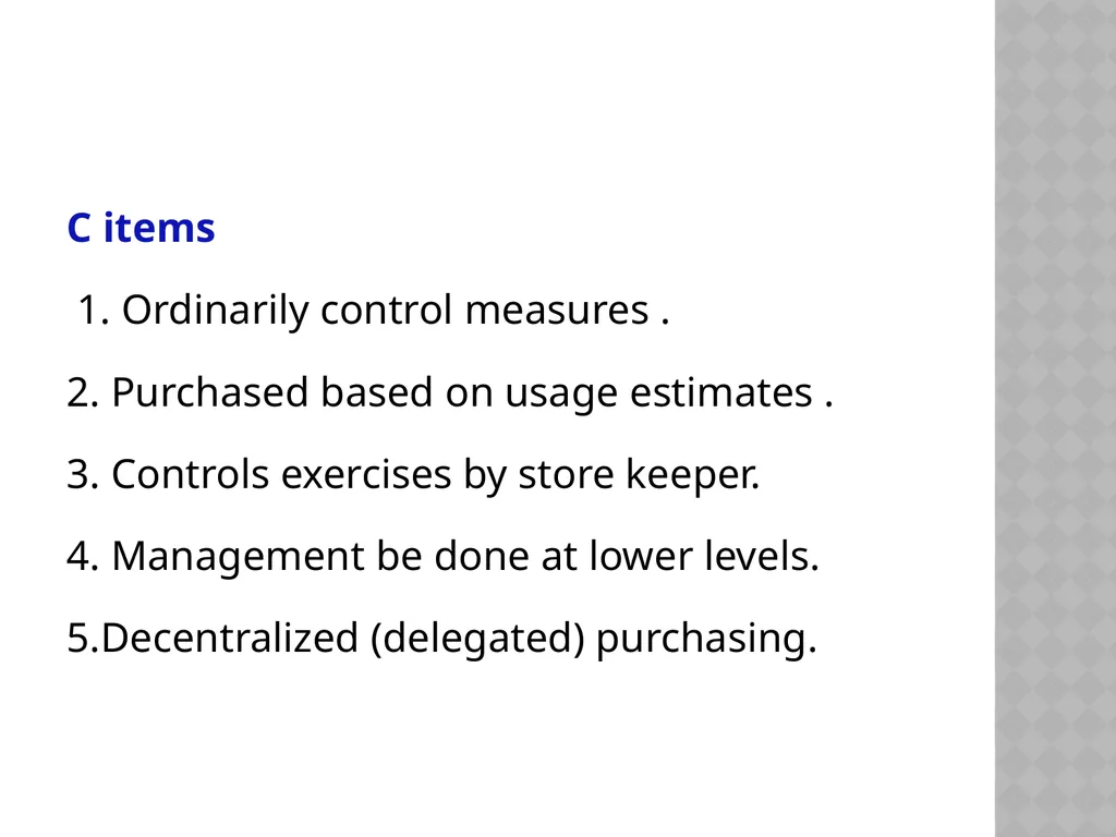 INVENTORY CONTROL Reena Vincent Professor JMCON - slide 32 of 78