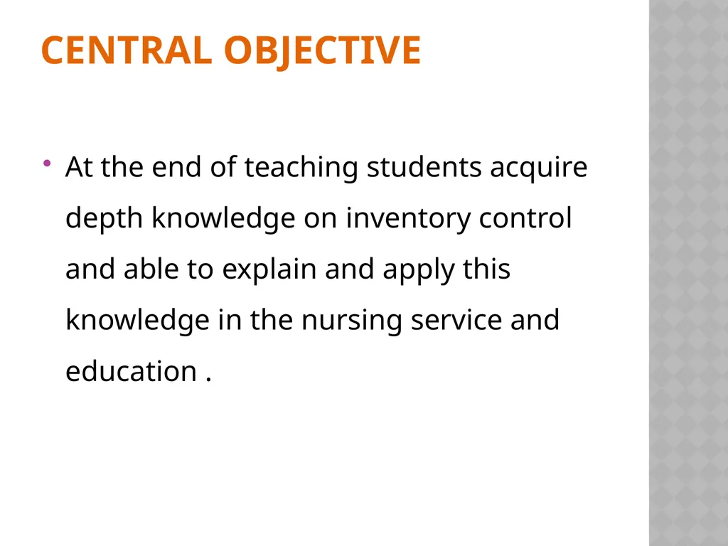 INVENTORY CONTROL Reena Vincent Professor JMCON - slide 2 of 78
