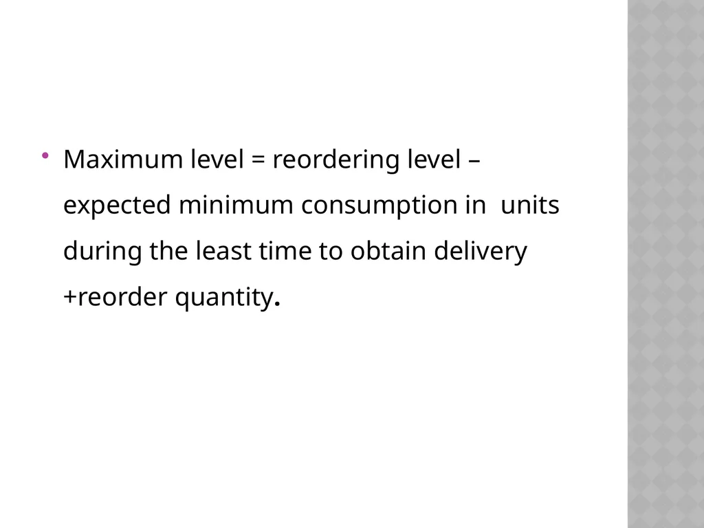 INVENTORY CONTROL Reena Vincent Professor JMCON - slide 18 of 78