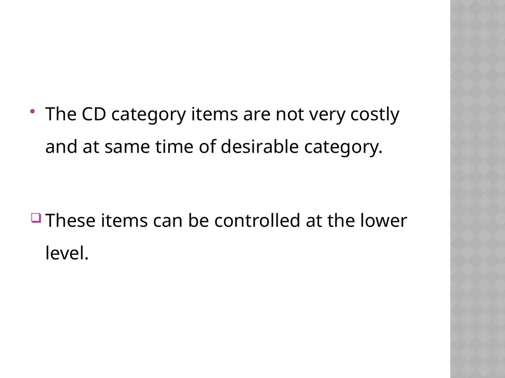 INVENTORY CONTROL Reena Vincent Professor JMCON - slide 45 of 78