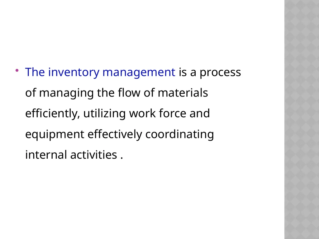 INVENTORY CONTROL Reena Vincent Professor JMCON - slide 63 of 78