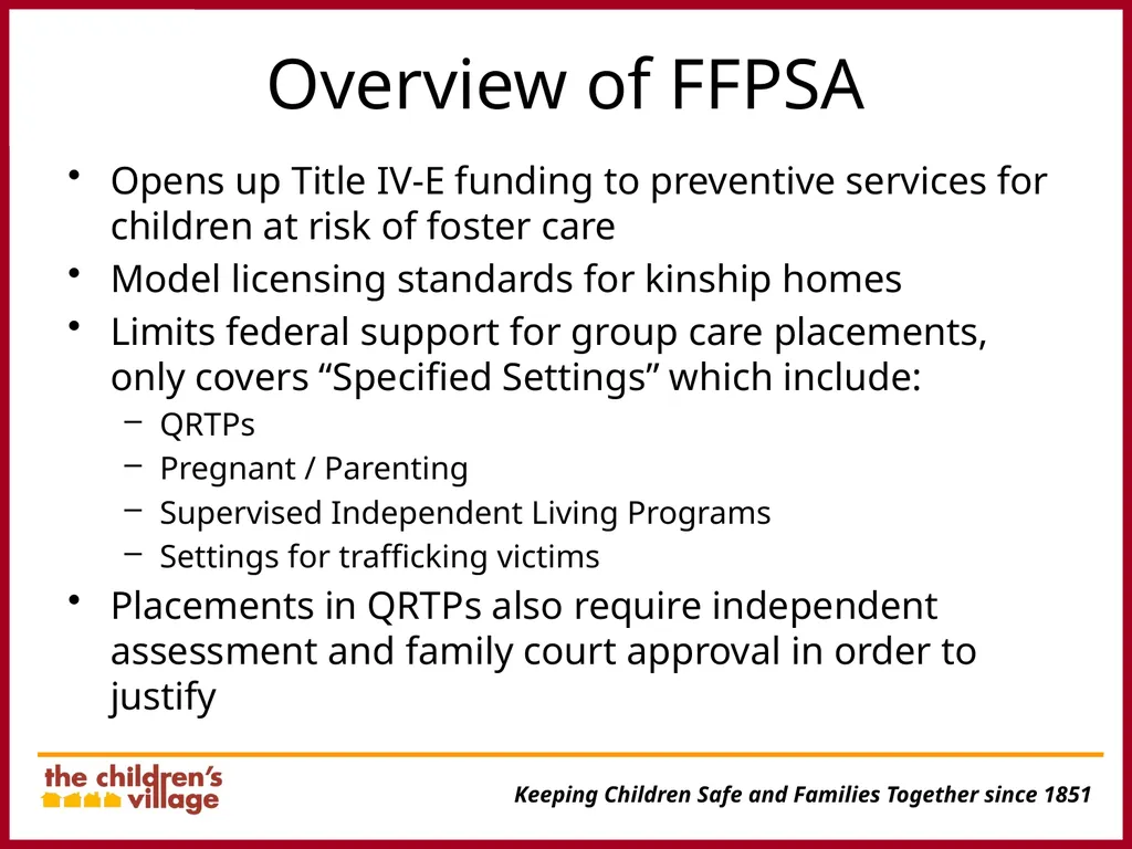 Transforming Residential Care in Preparation for - slide 6 of 16