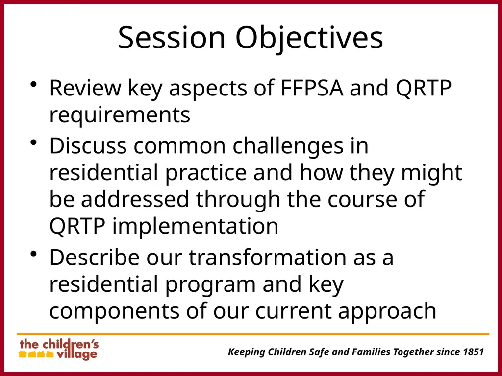 Transforming Residential Care in Preparation for - slide 2 of 16