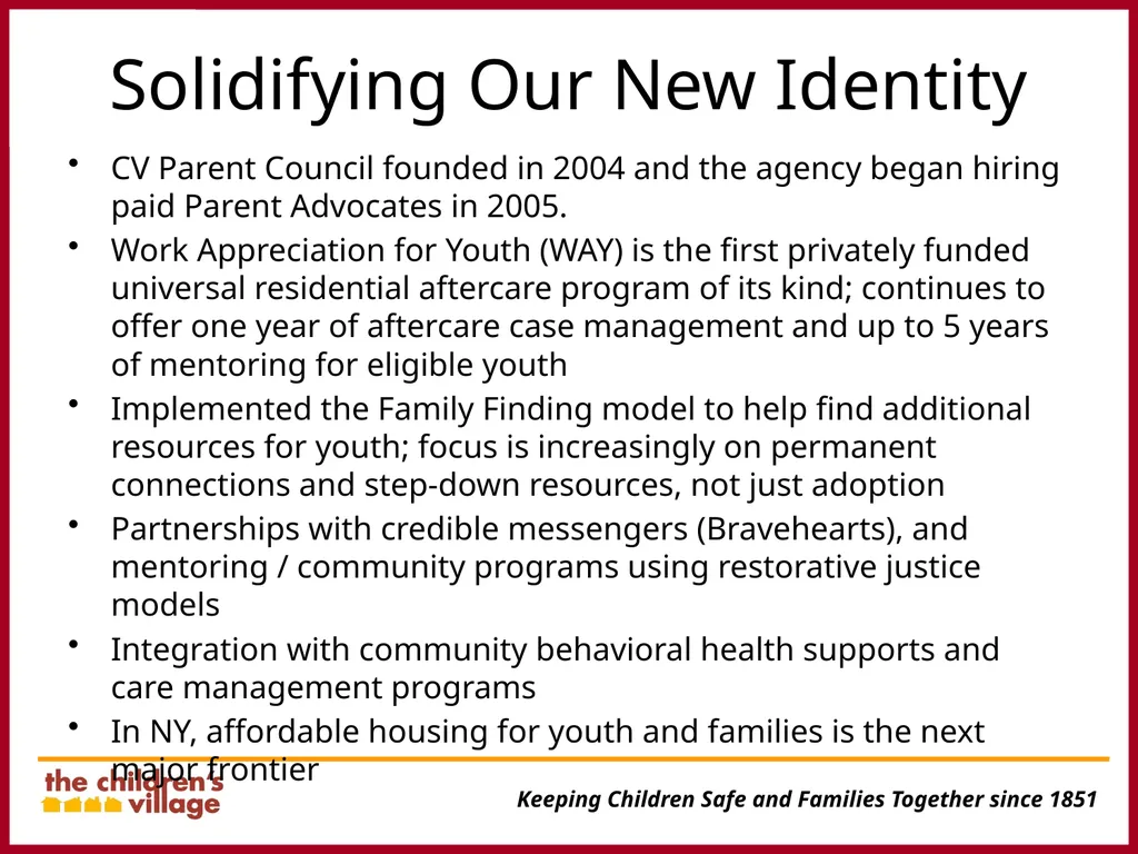 Transforming Residential Care in Preparation for - slide 12 of 16