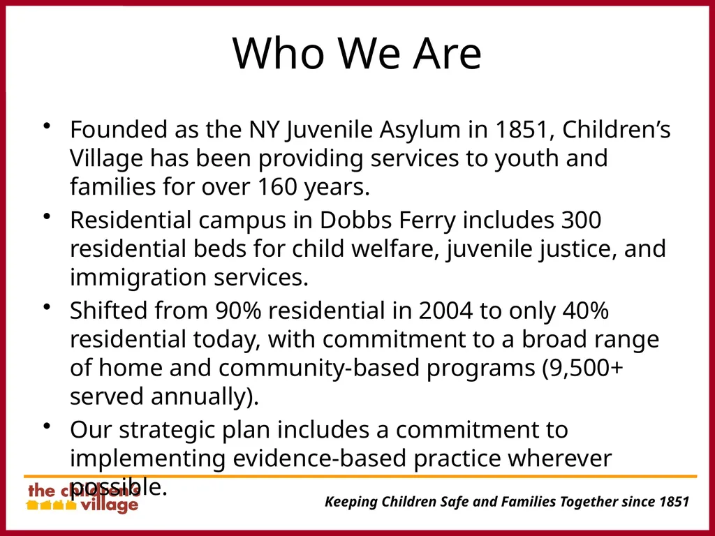 Transforming Residential Care in Preparation for - slide 4 of 16