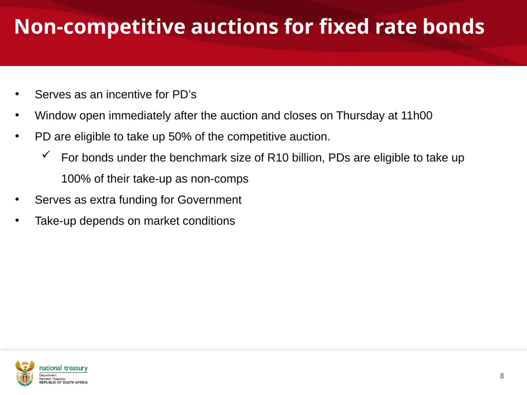 1 Overview of SA’s debt management process Tebogo - slide 8 of 19
