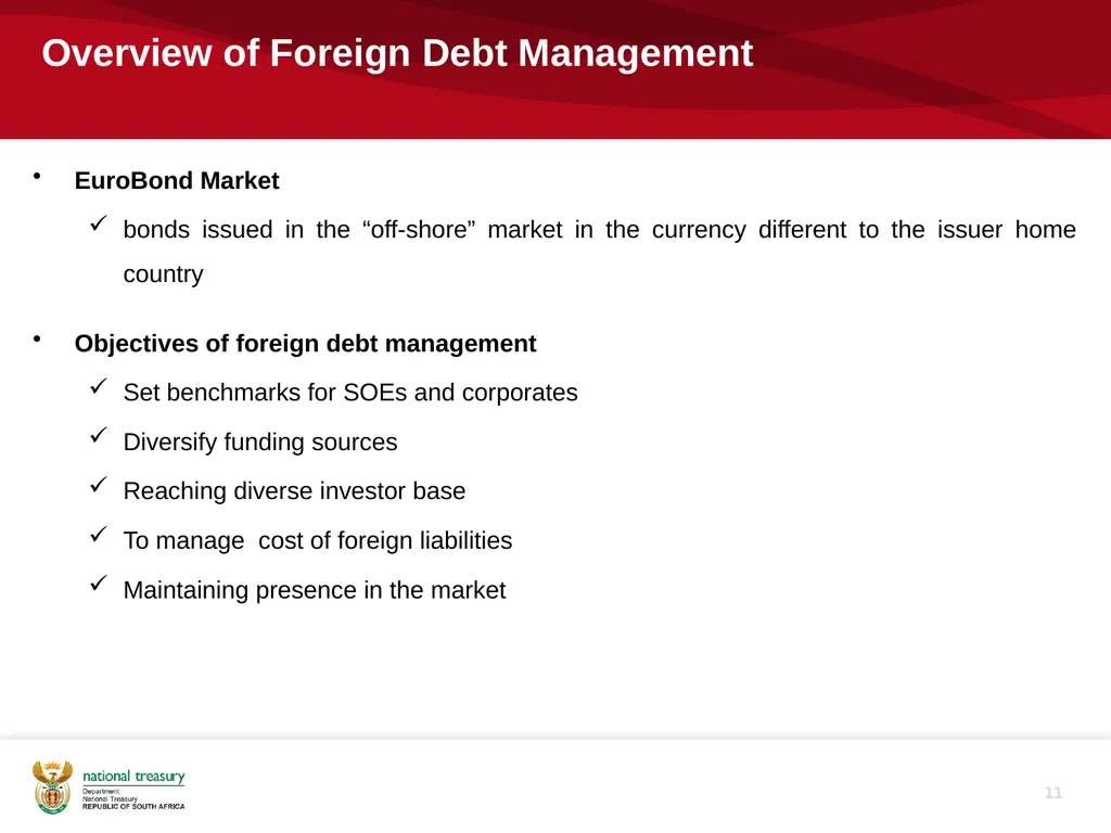 1 Overview of SA’s debt management process Tebogo - slide 11 of 19