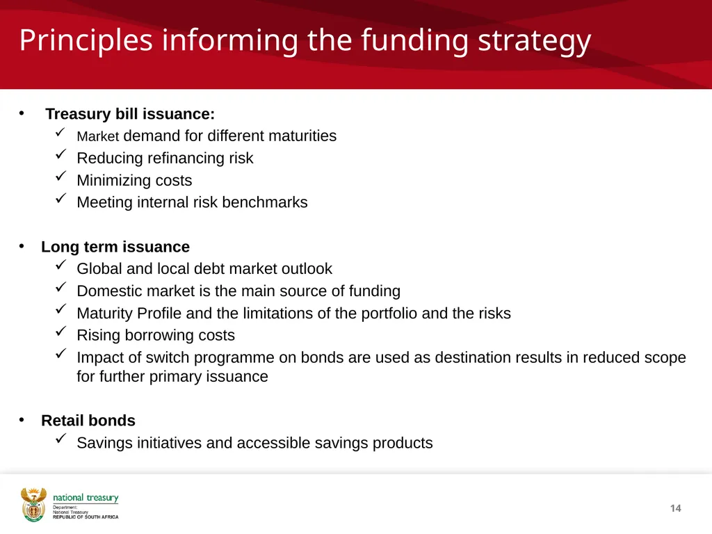 1 Overview of SA’s debt management process Tebogo - slide 14 of 19