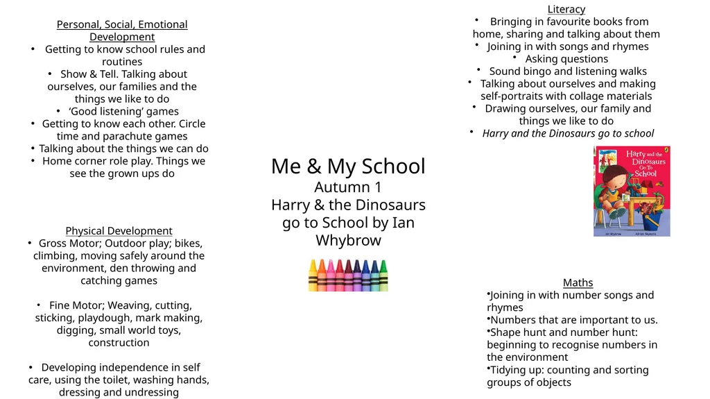 Me & My School Autumn 1 Harry & the Dinosaurs