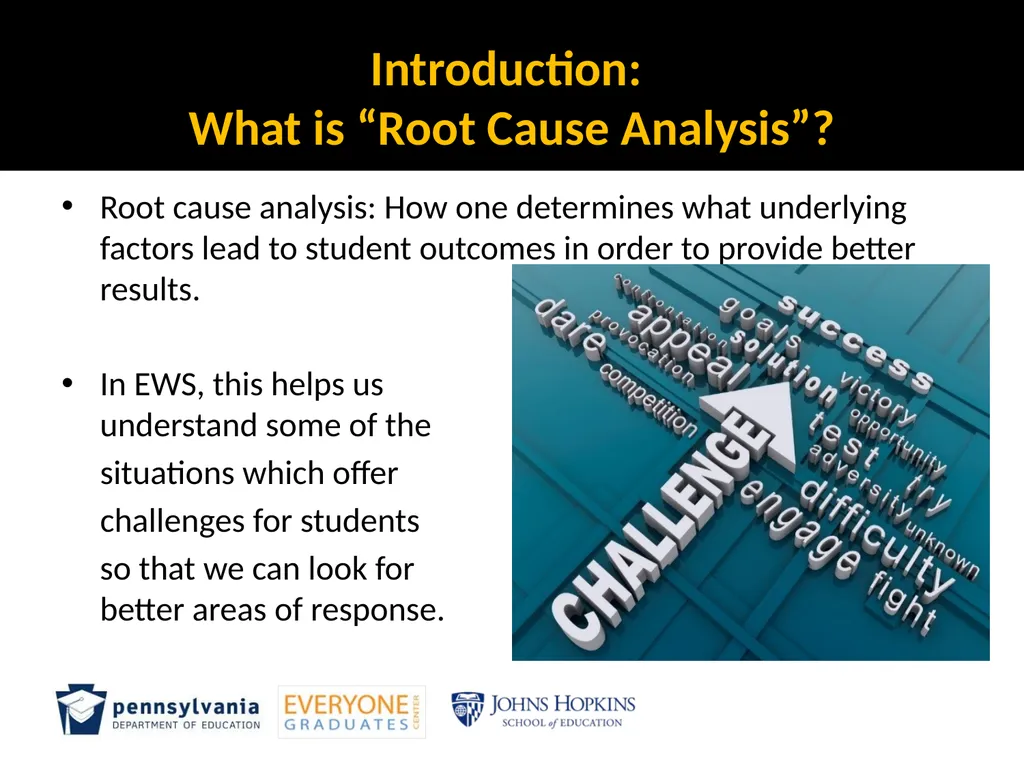 MODULE 4: Root cause analysis and Strategic Levels - slide 3 of 37