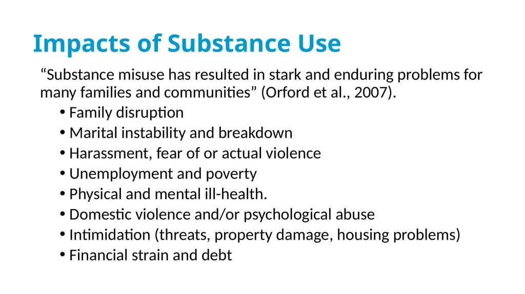 Drug & Alcohol Family Support Needs Analysis - slide 13 of 40