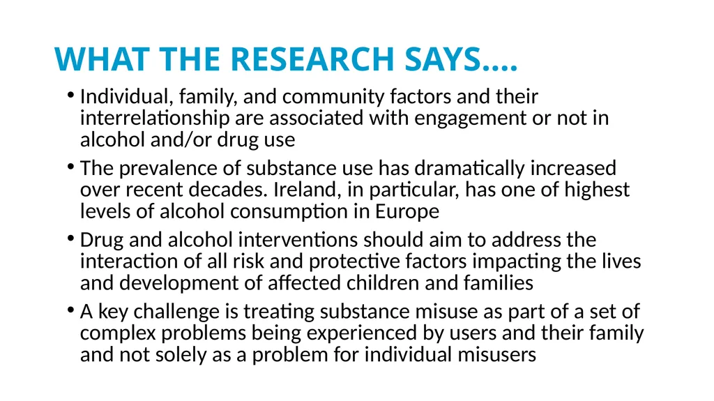 Drug & Alcohol Family Support Needs Analysis - slide 14 of 40