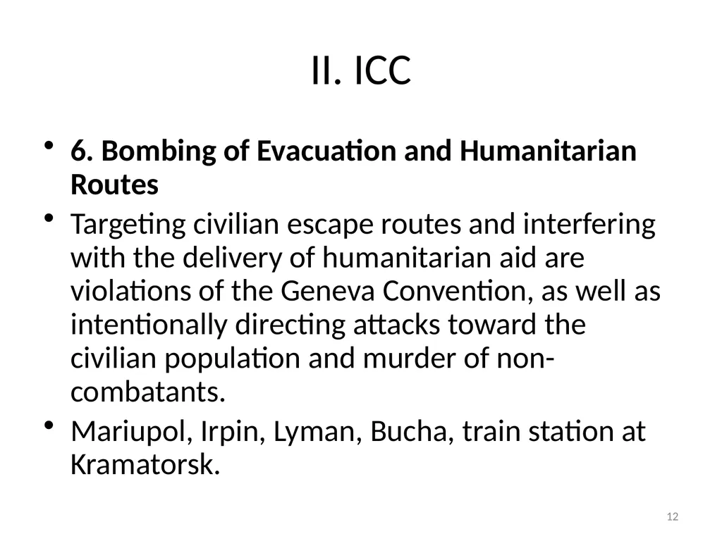 EFFORTS AT ACCOUNTABILITY FOR RUSSIAN-UKRAINE - slide 12 of 20