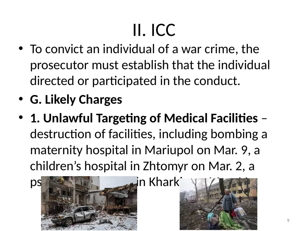 EFFORTS AT ACCOUNTABILITY FOR RUSSIAN-UKRAINE - slide 9 of 20